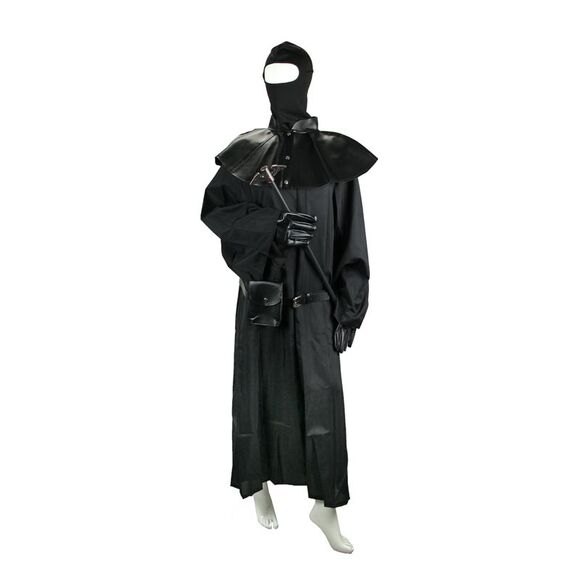 Plague Doctor Costume Starter Kit Robe Cane Gloves And Collar Cosplay Set Adult - Picture 2 of 5